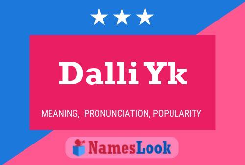 ملصق اسم Dalli Yk