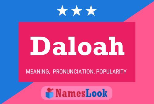 ملصق اسم Daloah