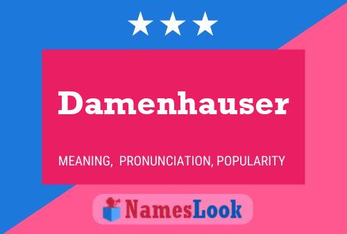 ملصق اسم Damenhauser