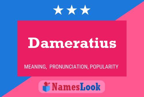 ملصق اسم Dameratius