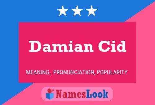 ملصق اسم Damian Cid