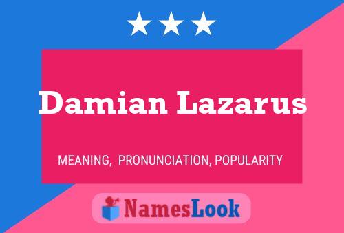 ملصق اسم Damian Lazarus