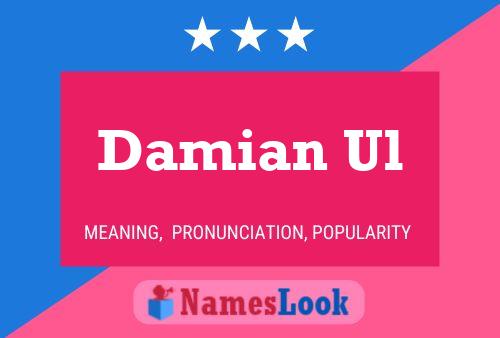 ملصق اسم Damian Ul