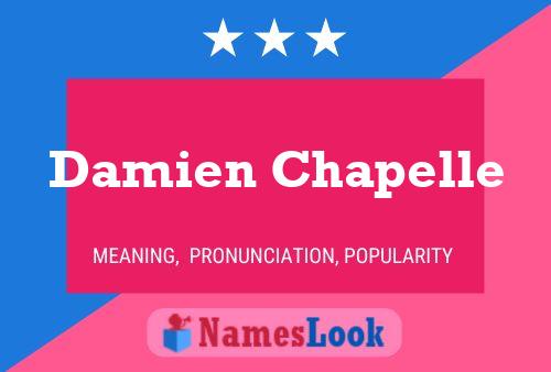 ملصق اسم Damien Chapelle