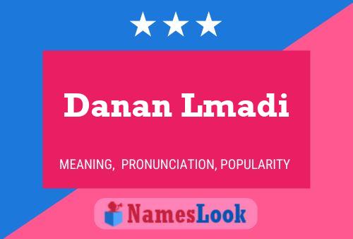 ملصق اسم Danan Lmadi