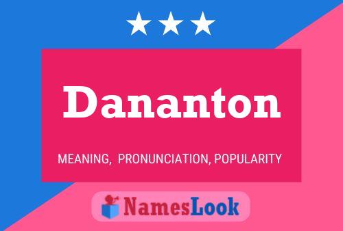 ملصق اسم Dananton