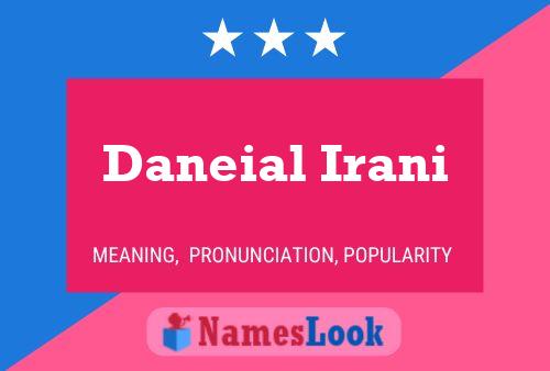 ملصق اسم Daneial Irani