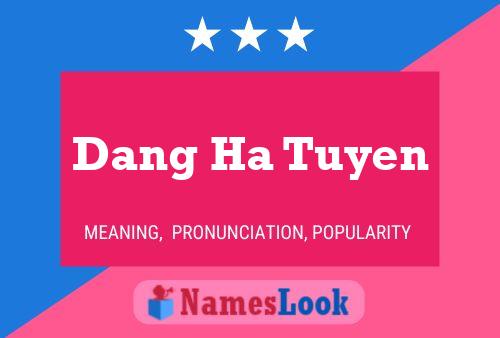 ملصق اسم Dang Ha Tuyen