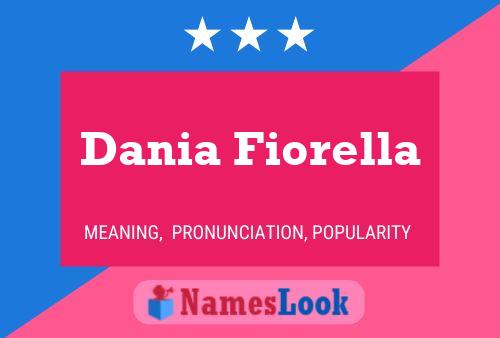 ملصق اسم Dania Fiorella