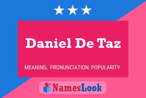 ملصق اسم Daniel De Taz