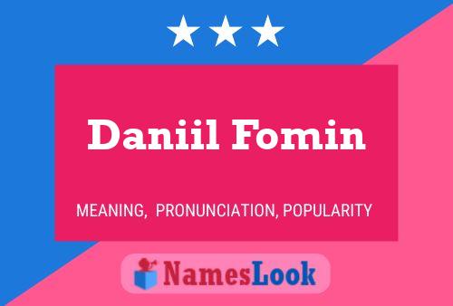 ملصق اسم Daniil Fomin