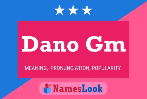 ملصق اسم Dano Gm