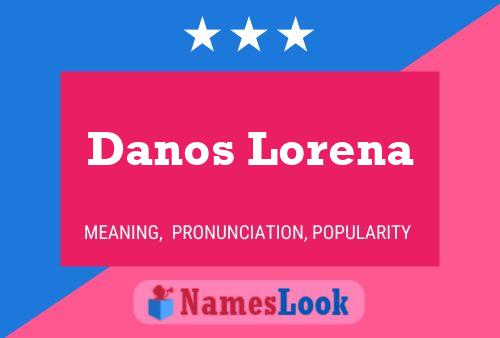 ملصق اسم Danos Lorena