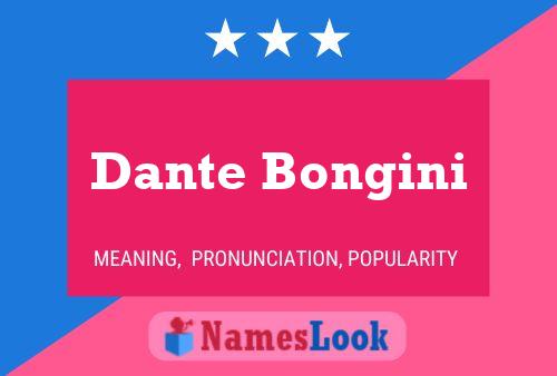 ملصق اسم Dante Bongini