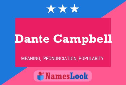 ملصق اسم Dante Campbell