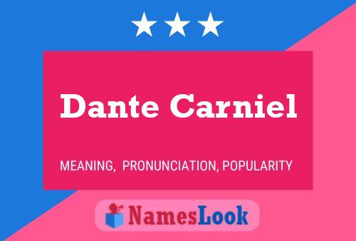 ملصق اسم Dante Carniel