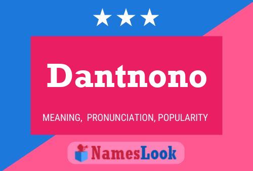 ملصق اسم Dantnono