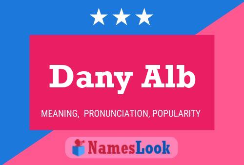 ملصق اسم Dany Alb