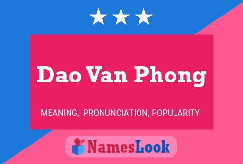 ملصق اسم Dao Van Phong