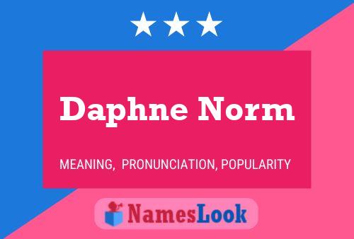 ملصق اسم Daphne Norm