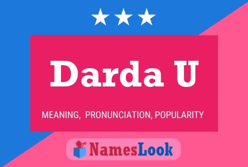 ملصق اسم Darda U