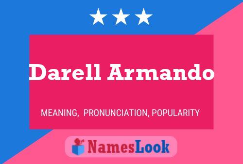 ملصق اسم Darell Armando