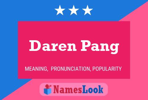 ملصق اسم Daren Pang