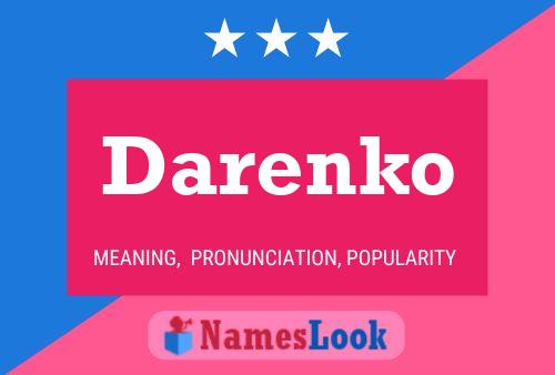 ملصق اسم Darenko