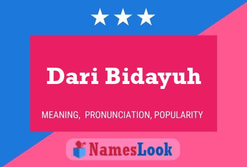 ملصق اسم Dari Bidayuh