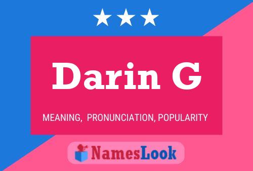 ملصق اسم Darin G