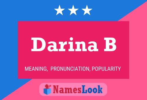 ملصق اسم Darina B