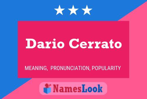 ملصق اسم Dario Cerrato