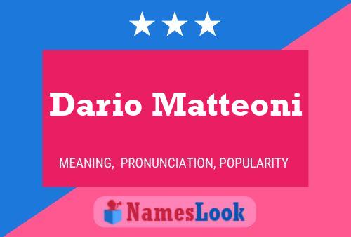 ملصق اسم Dario Matteoni