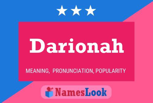 ملصق اسم Darionah