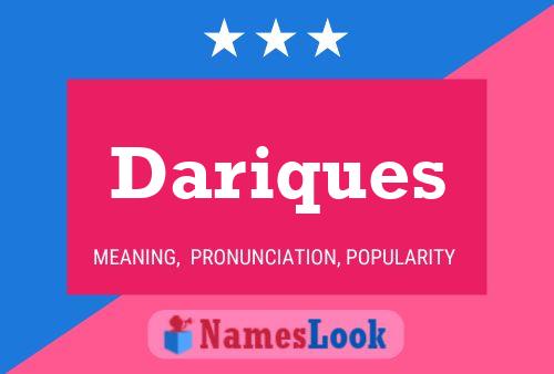 ملصق اسم Dariques