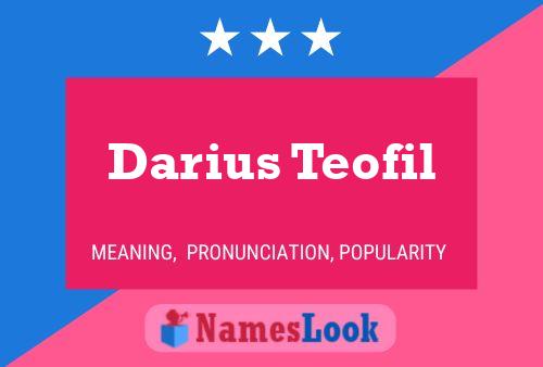 ملصق اسم Darius Teofil