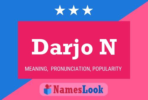 ملصق اسم Darjo N