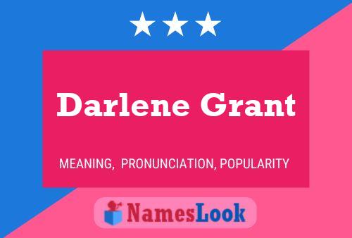 ملصق اسم Darlene Grant