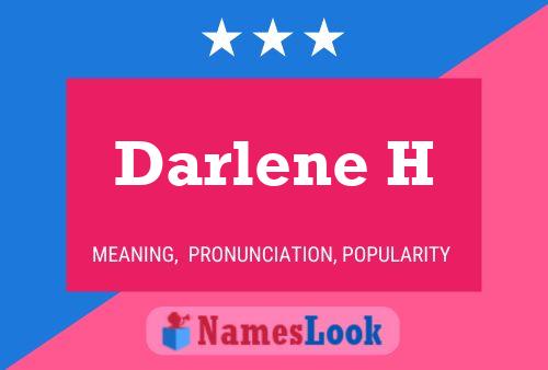 ملصق اسم Darlene H