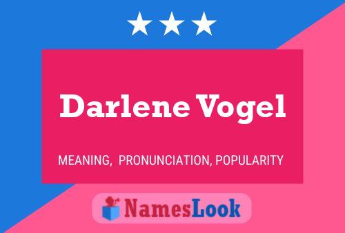 ملصق اسم Darlene Vogel