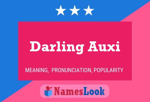 ملصق اسم Darling Auxi