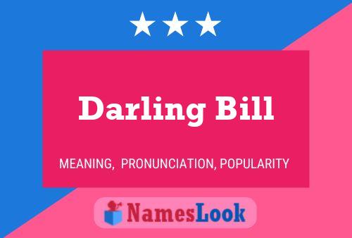 ملصق اسم Darling Bill