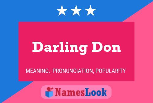 ملصق اسم Darling Don