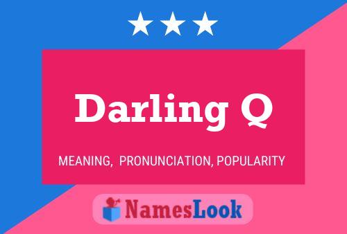 ملصق اسم Darling Q