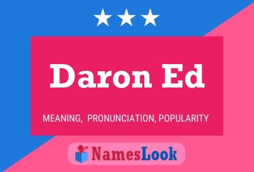 ملصق اسم Daron Ed