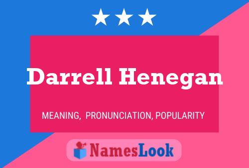 ملصق اسم Darrell Henegan