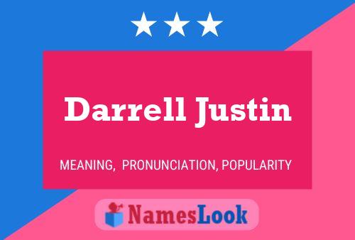 ملصق اسم Darrell Justin