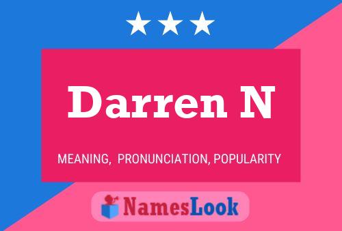 ملصق اسم Darren N