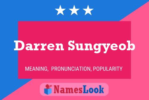 ملصق اسم Darren Sungyeob