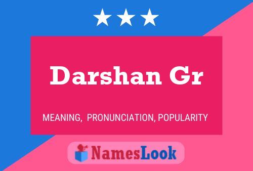 ملصق اسم Darshan Gr